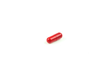 Red capsule medicine
