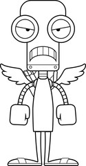 Cartoon Angry Cupid Robot