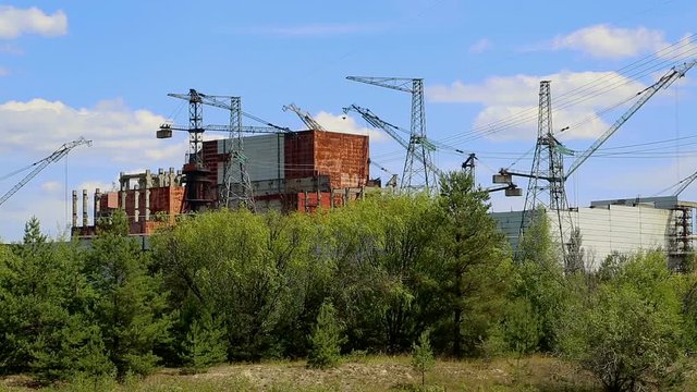 Unfinished power units of the Chernobyl nuclear power plant