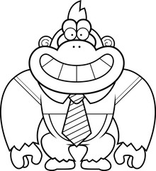 Cartoon Gorilla Tie