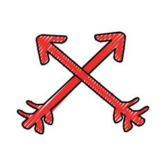 arrows decorative frame icon vector illustration design