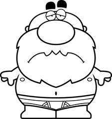 Sad Man in Underwear