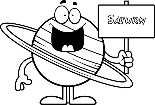 Cartoon Saturn Sign