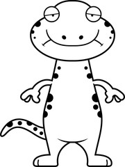 Sad Cartoon Salamander
