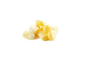 Sweet corns isolated on a white