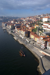 Fototapeta na wymiar Oporto River Front, Porto, Portugal