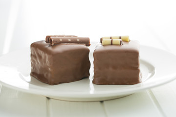 Sweet chocolate dessert.