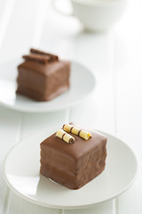 Sweet chocolate dessert.