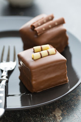 Sweet chocolate dessert.