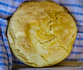 Freshly baked traditional homemade  bread