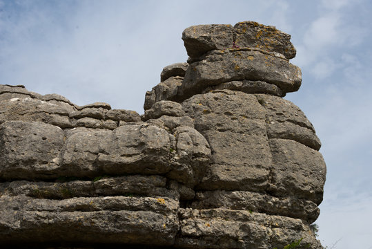 stone formation in torcal national park