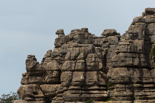 stone formation in torcal national park