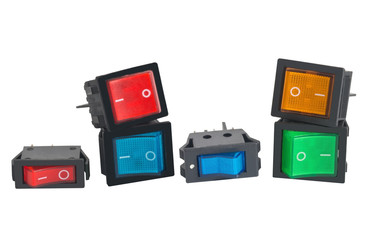 Switch on white background