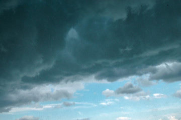 Dark stormy clouds