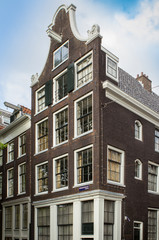 Traditional old buildings in Amsterdam