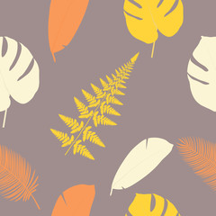 leaves tropics icon pattern