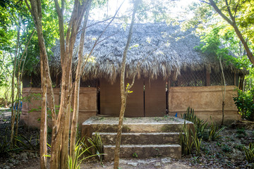 Yoga place in Tres Reyes mayan village