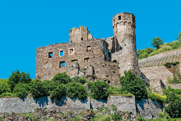 Obraz premium Rüdesheim - Burgruine Ehrenfels
