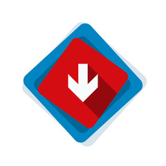 Down Arrow sign illustration