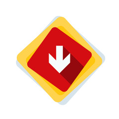 Down Arrow sign illustration