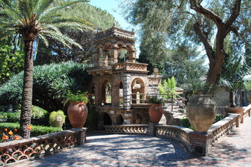Parc Giardini della Villa Comunale Taormina Sicile Italie