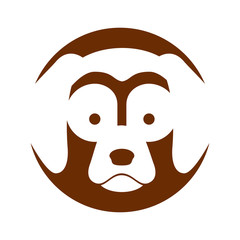 cute dog mascot icon vector illustration design