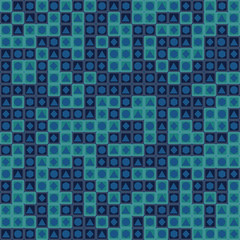 seamless vector pattern with simple geometric figures
