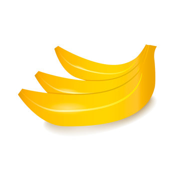 Set fruit icons with the image of banana