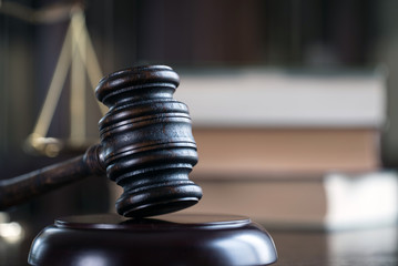  Symbol of Law on Lawyer's desk