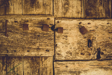 Old wooden door