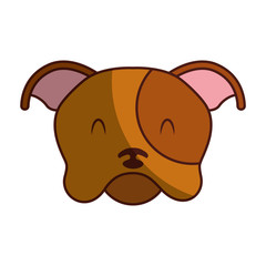 cute dog mascot icon vector illustration design