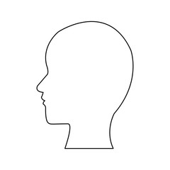 silhouette people profile man character