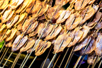 Street food thailand - Dried salted squid