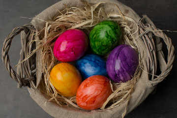 colourful Easter eggs