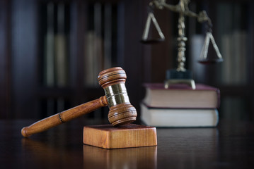  Symbol of Law on Lawyer's desk