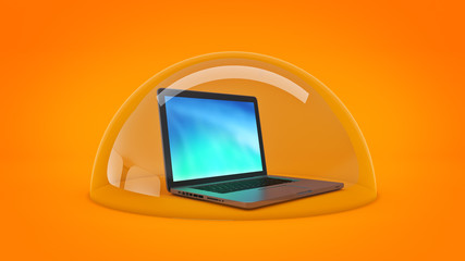 computer security concept. 3d rendering