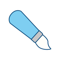 Cute paint brush cartoon