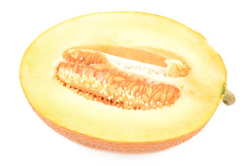 Melon on a white background