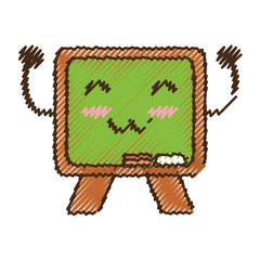 Obraz premium Cute blackboard cartoon