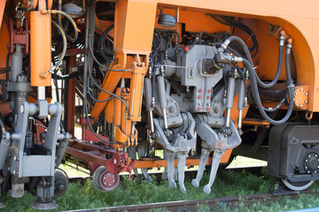 Fototapeta premium special train railway infrastructure constructor