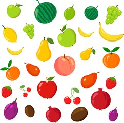Rainbow of fruits