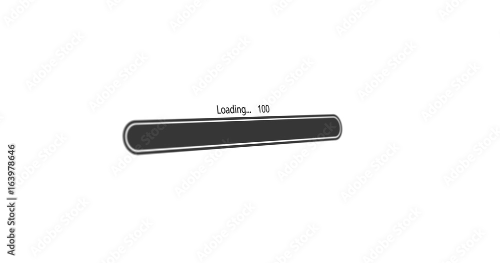 Poster modern loading bar on white background