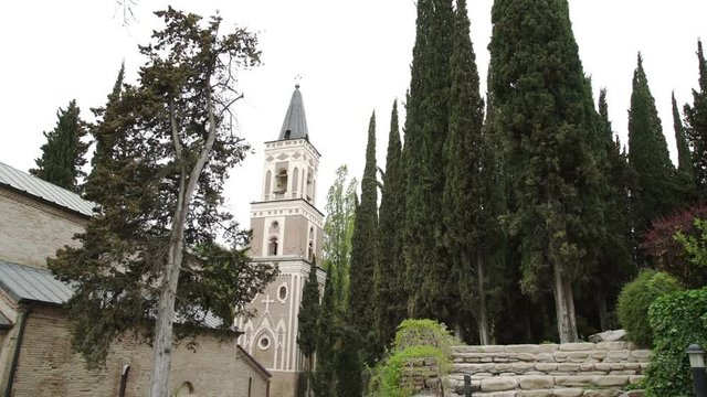 Bell tower in Monastery of St Nino Bodbe Georgia