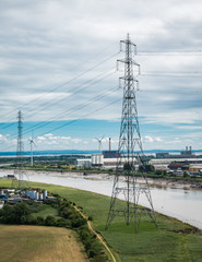 Electricity pylons
