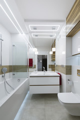 Modern bathroom interior design