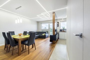 Modern living-room in stylish apartment