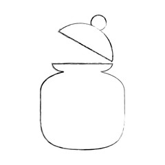 sugar pot isolated icon vector illustration design