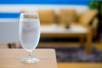 Prue water in glass