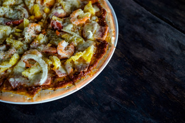 Sea food pizza