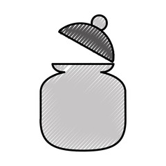 sugar pot isolated icon vector illustration design